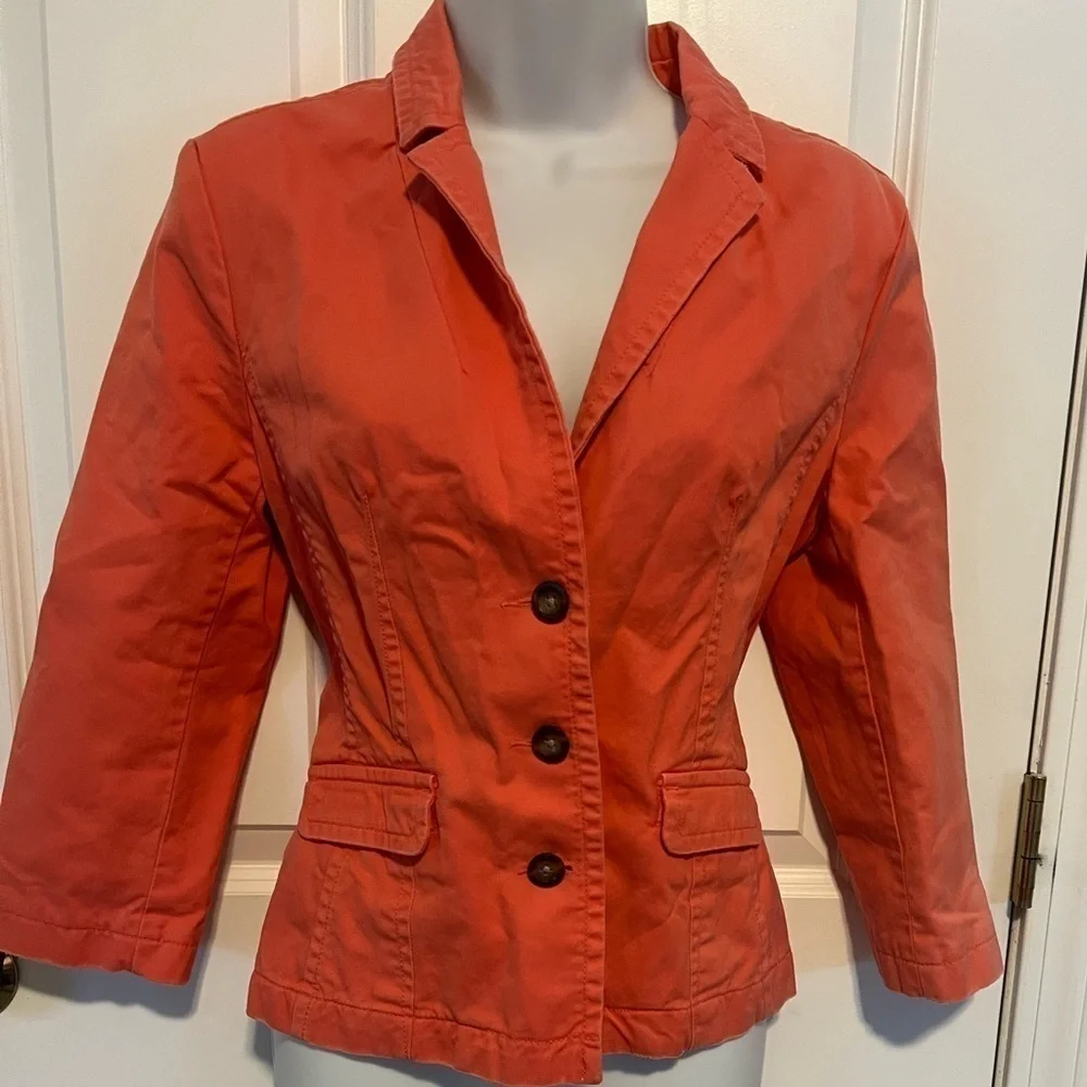 Old Navy Coral Blazer Jacket Size M
